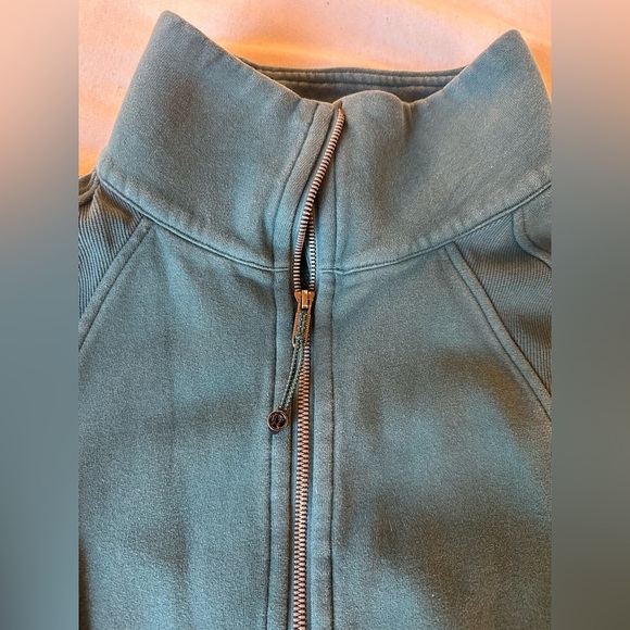 Lululemon Green Scuba funnel neck oversized zip up size 12 - Picture 10 of 11